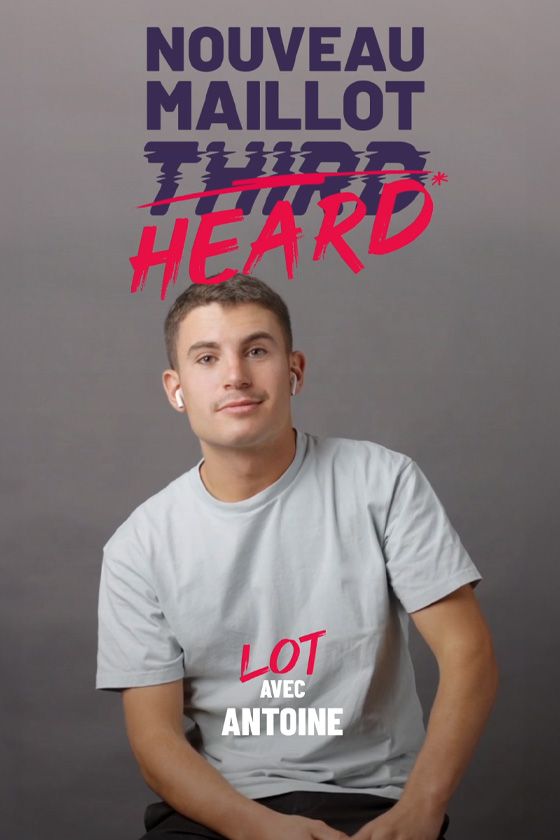 Affiche "Lot avec Antoine" - Le maillot Heard - Toulouse Football Club